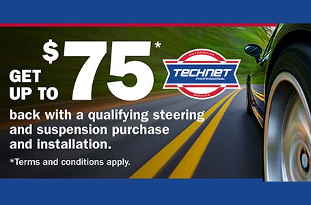Heinold & Feller | Get $ 75 back with a quality steering and suspension purchase and installation.